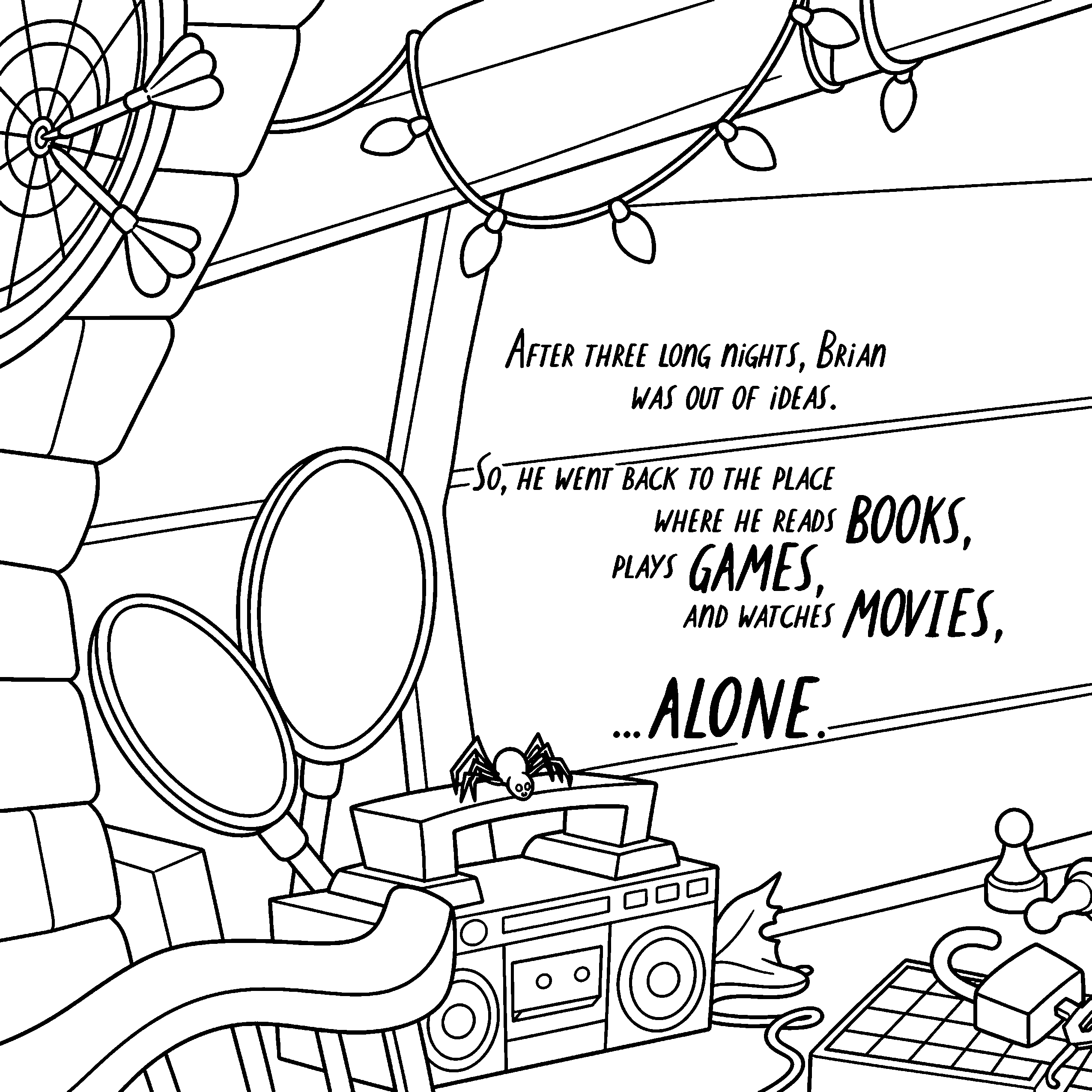 Brian the Ghost Page 5 coloring page