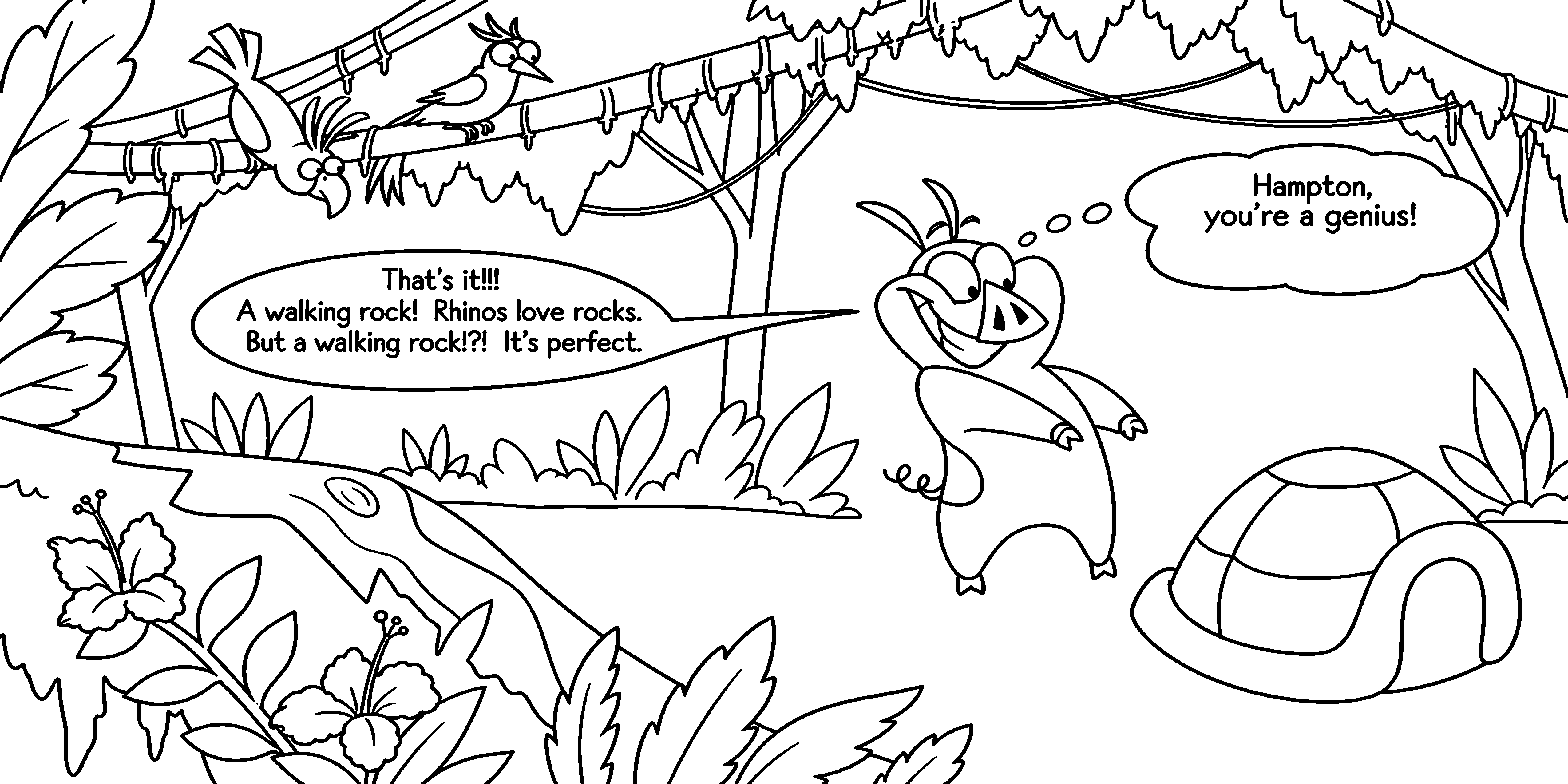 Finding Hampton Page 2 coloring page