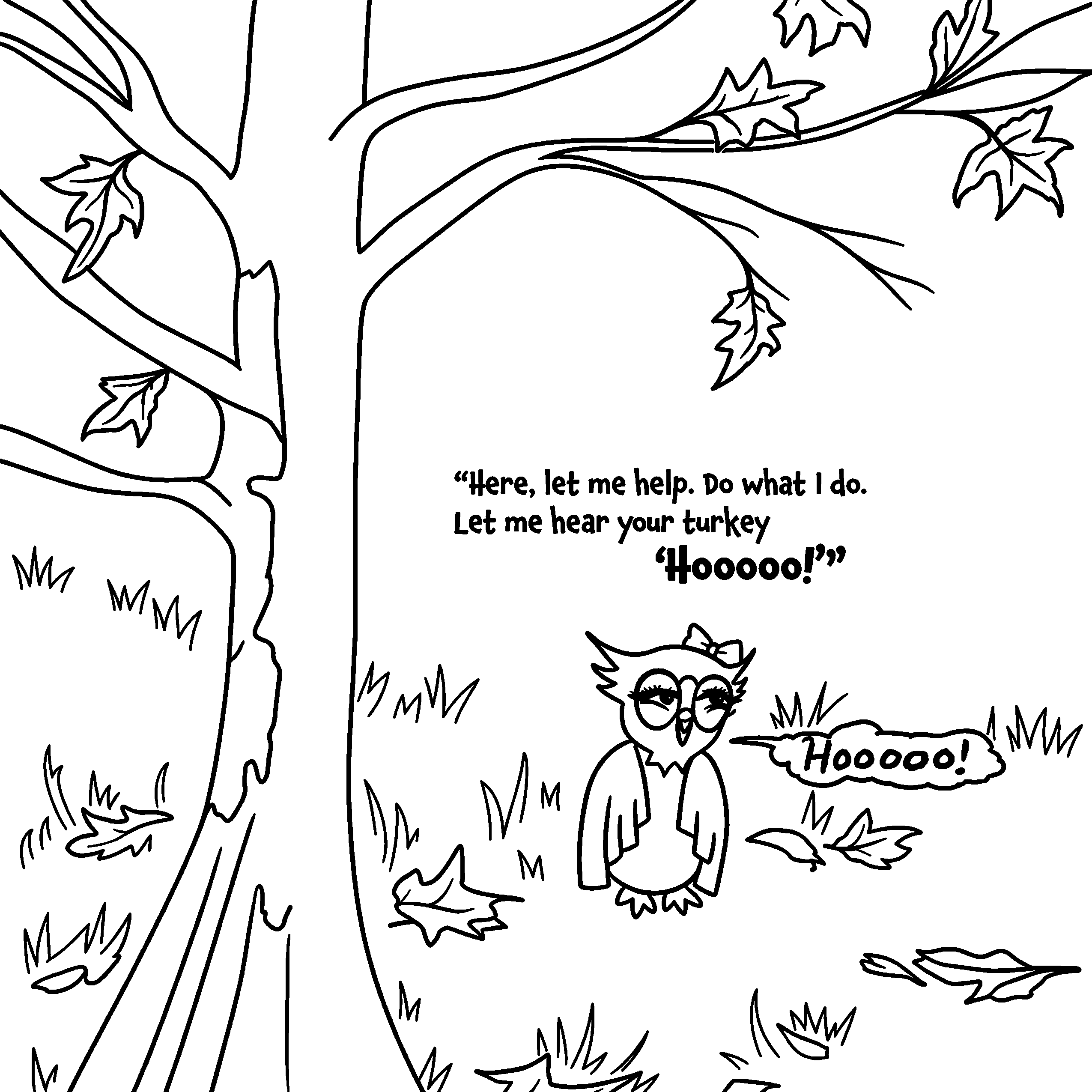 Gilroy's Gobble Page 2 coloring page
