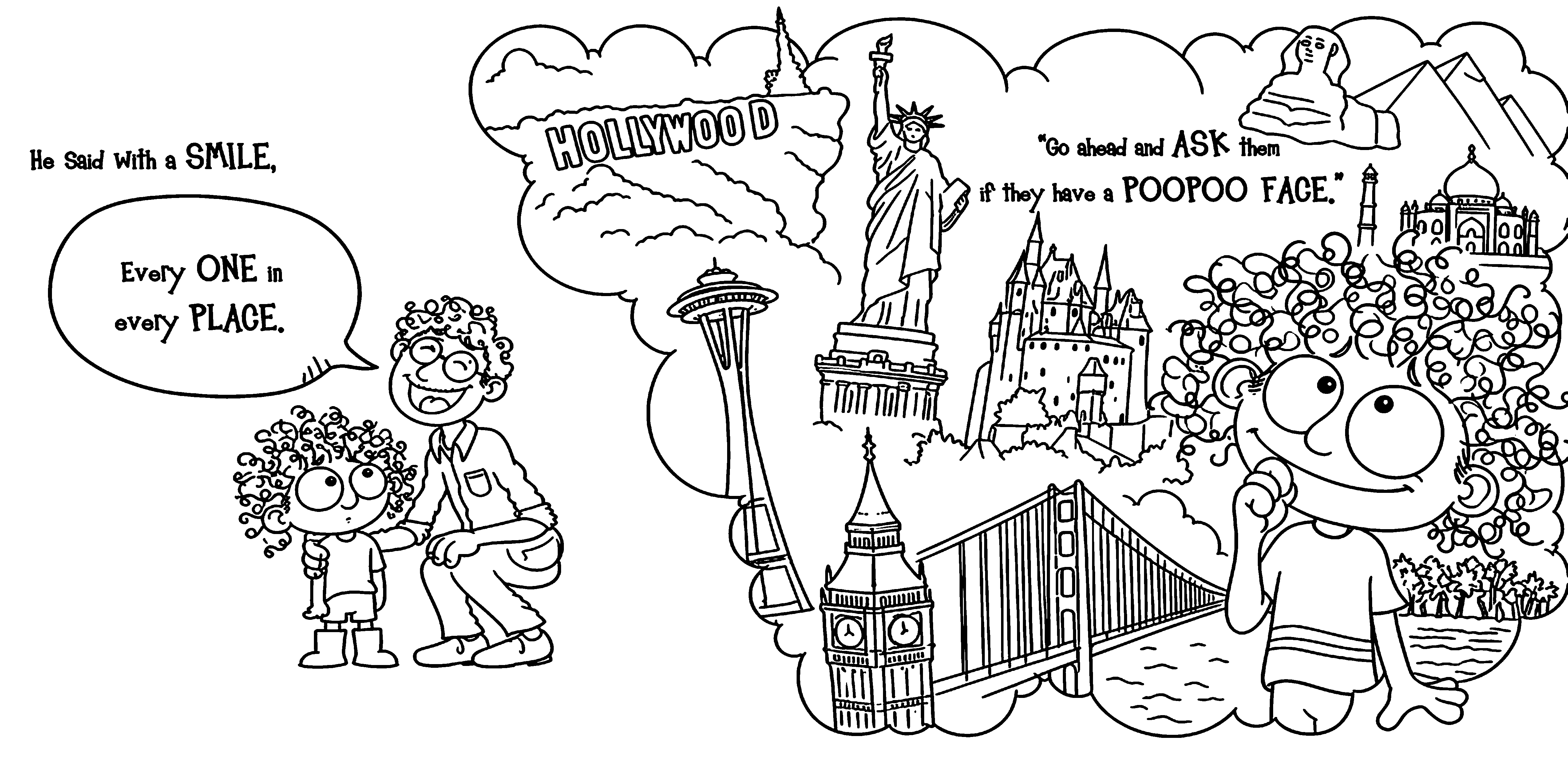 What's Your Poo Poo Face? Page 2 coloring page